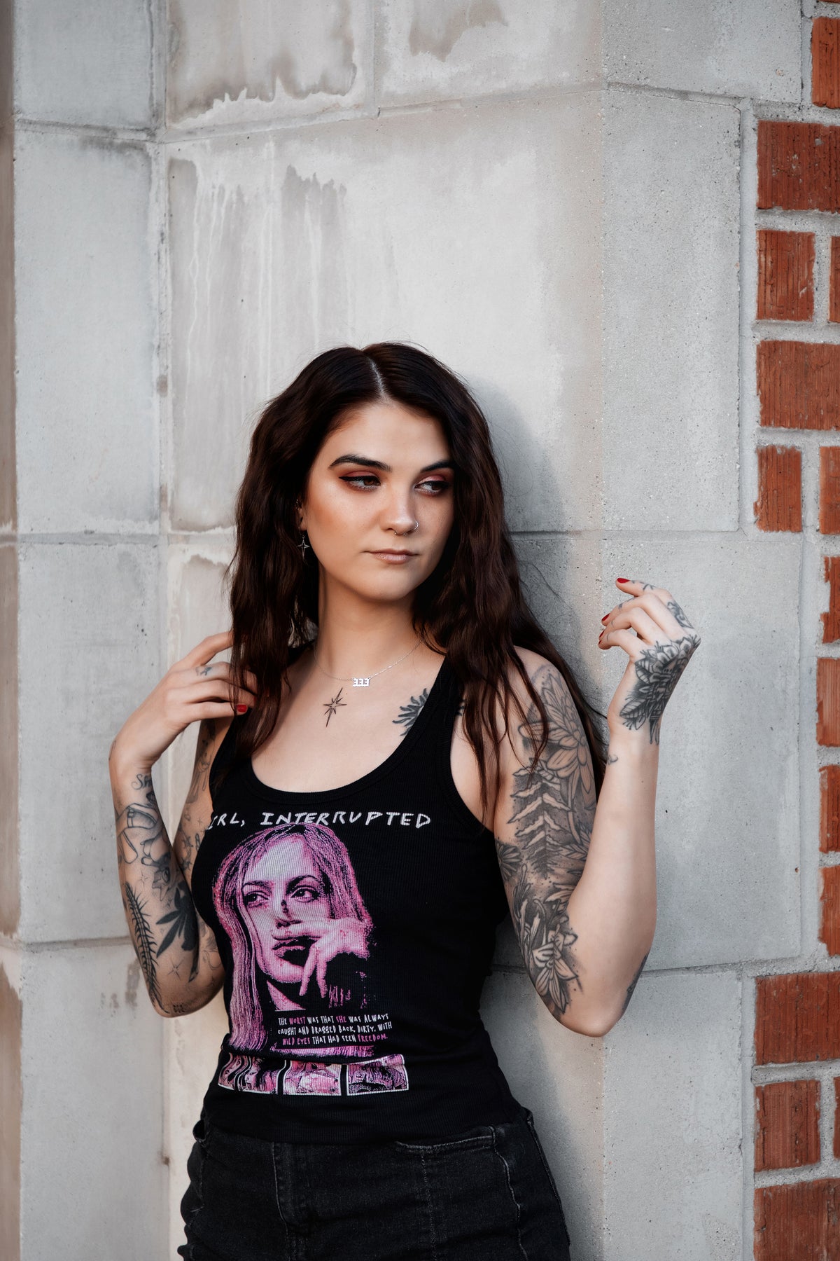 Girl, Interrupted Ribbed Tank Top