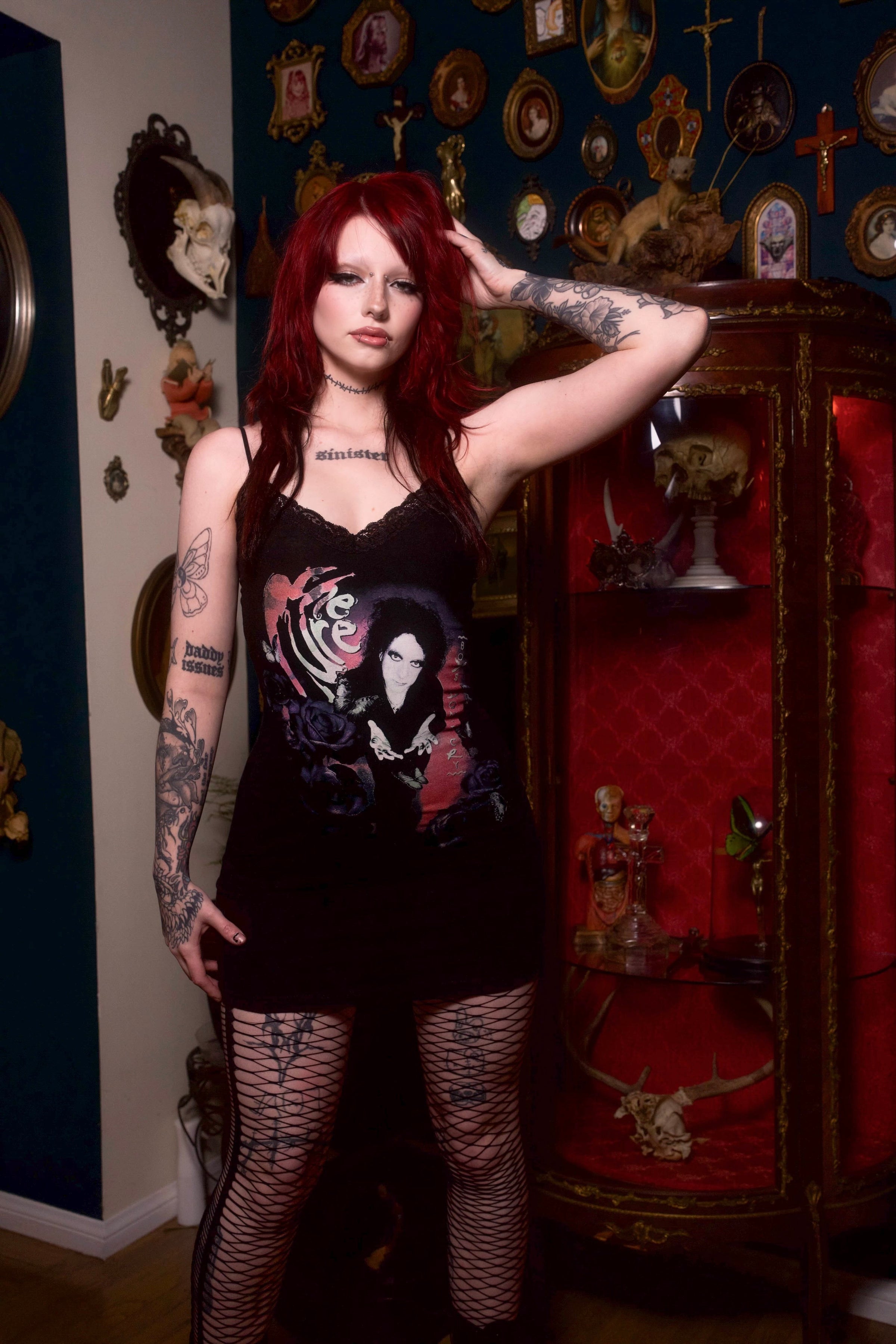 The Cure Lace Strap Dress