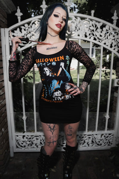 Halloween Off- Shoulder Lace Dress