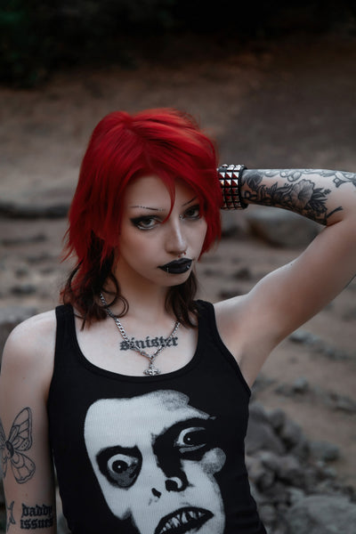 Pazuzu Ribbed Tank Top