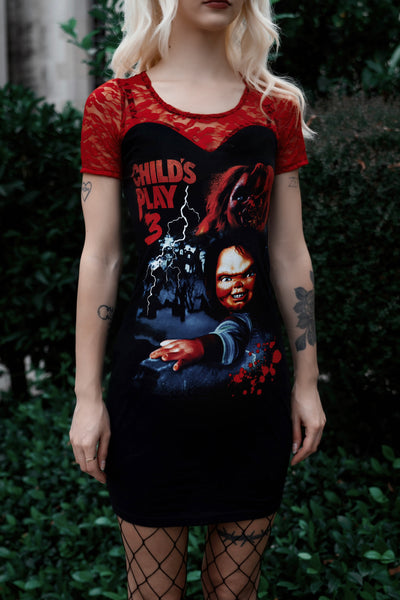 Chucky Red Lace Dress