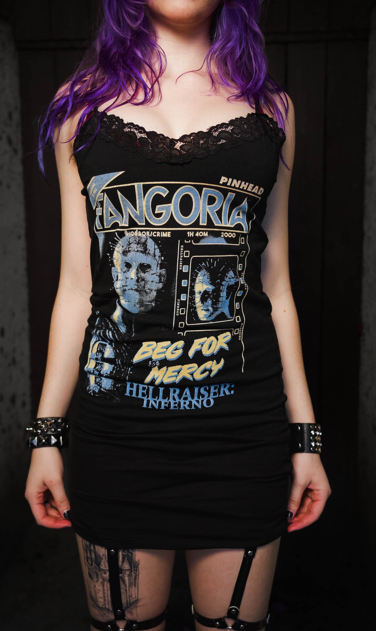 Hellraiser X Fangoria Magazine Cover Lace Strap Dress