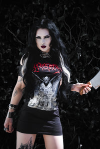 Sepultura Shoulder-Cut Dress