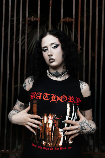 Bathory Shoulder-Cut Dress