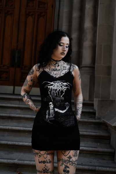 Darkthrone Lace Strap Dress