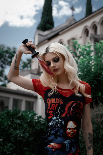 Chucky Red Lace Dress