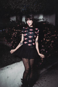 Eyecandy Print Ringer Tee