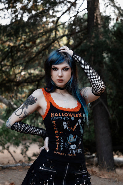 Halloween Lace Ribbed Tank (Limited edition)