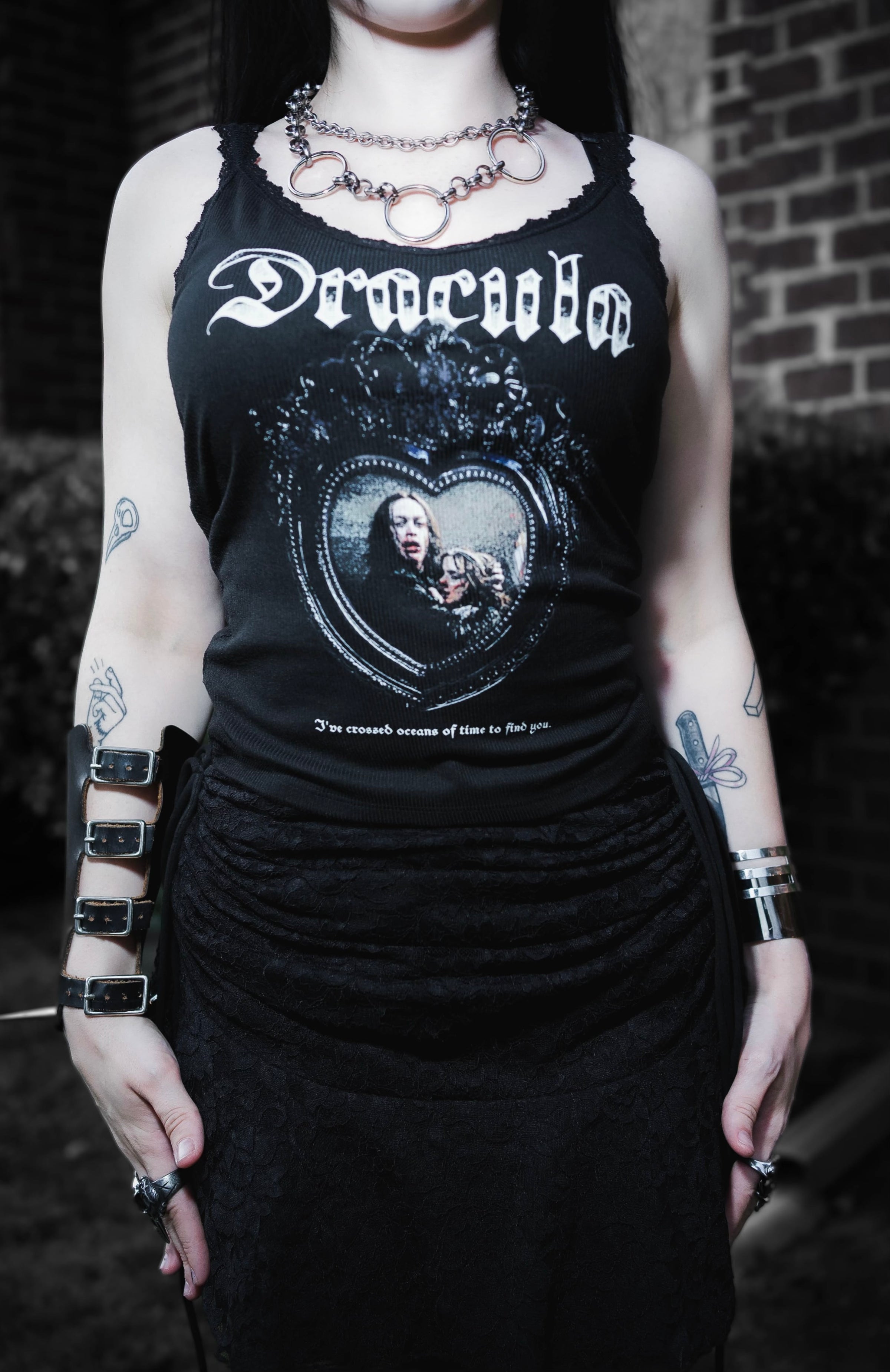 Oceans of Time Ribbed Lace Tank (Limited edition)