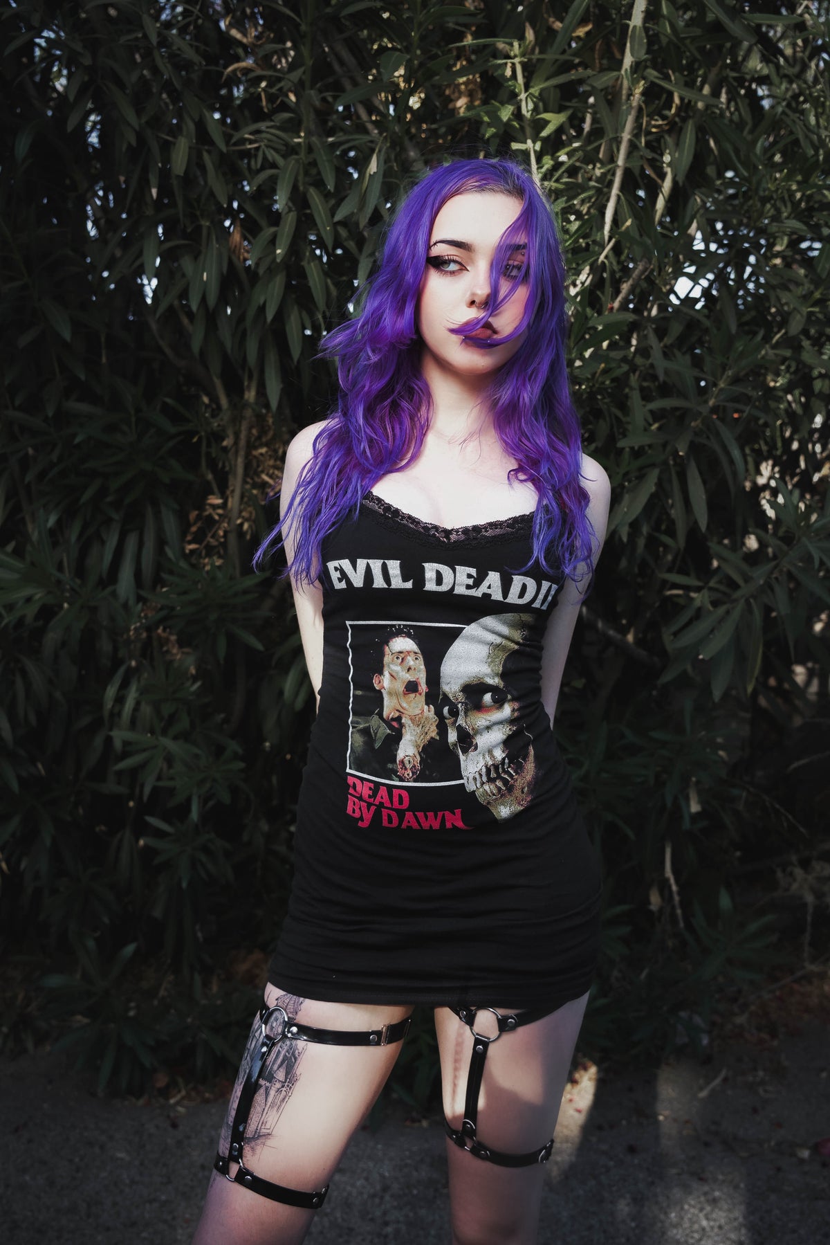 Evil Dead Lace Strap Dress