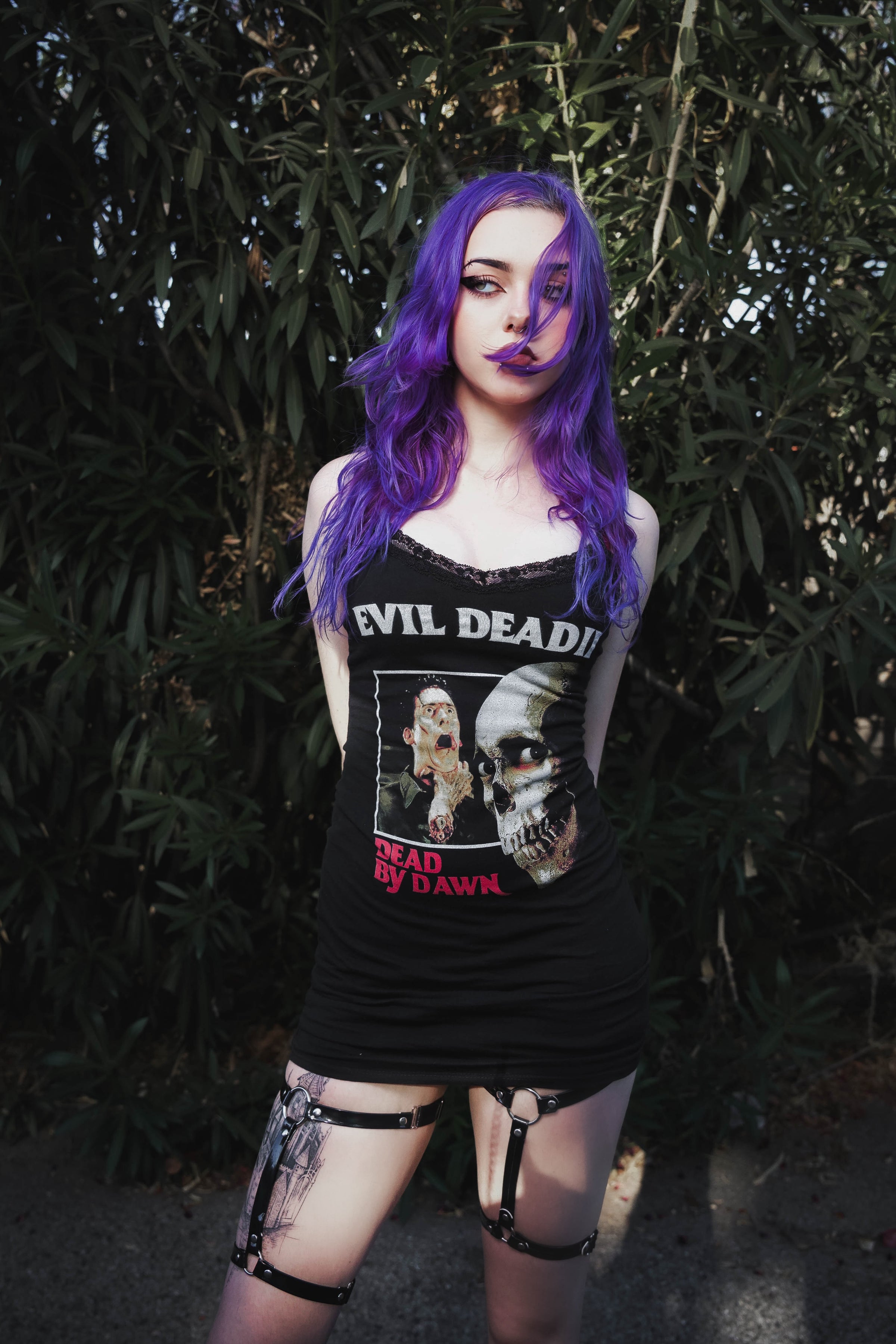 Evil Dead Lace Strap Dress