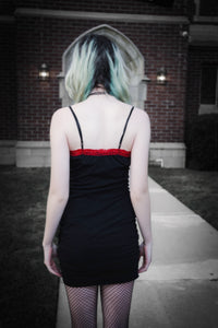 Saw Red Lace Strap Dress