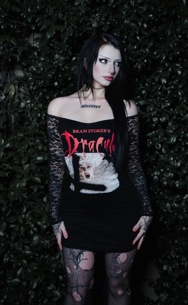 Dracula Lucy Off-Shoulder Lace Dress