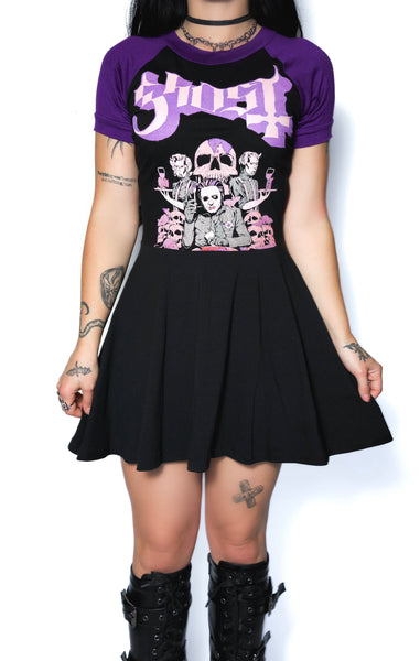 Ghost (Purple Sleeves) Baby Doll Dress