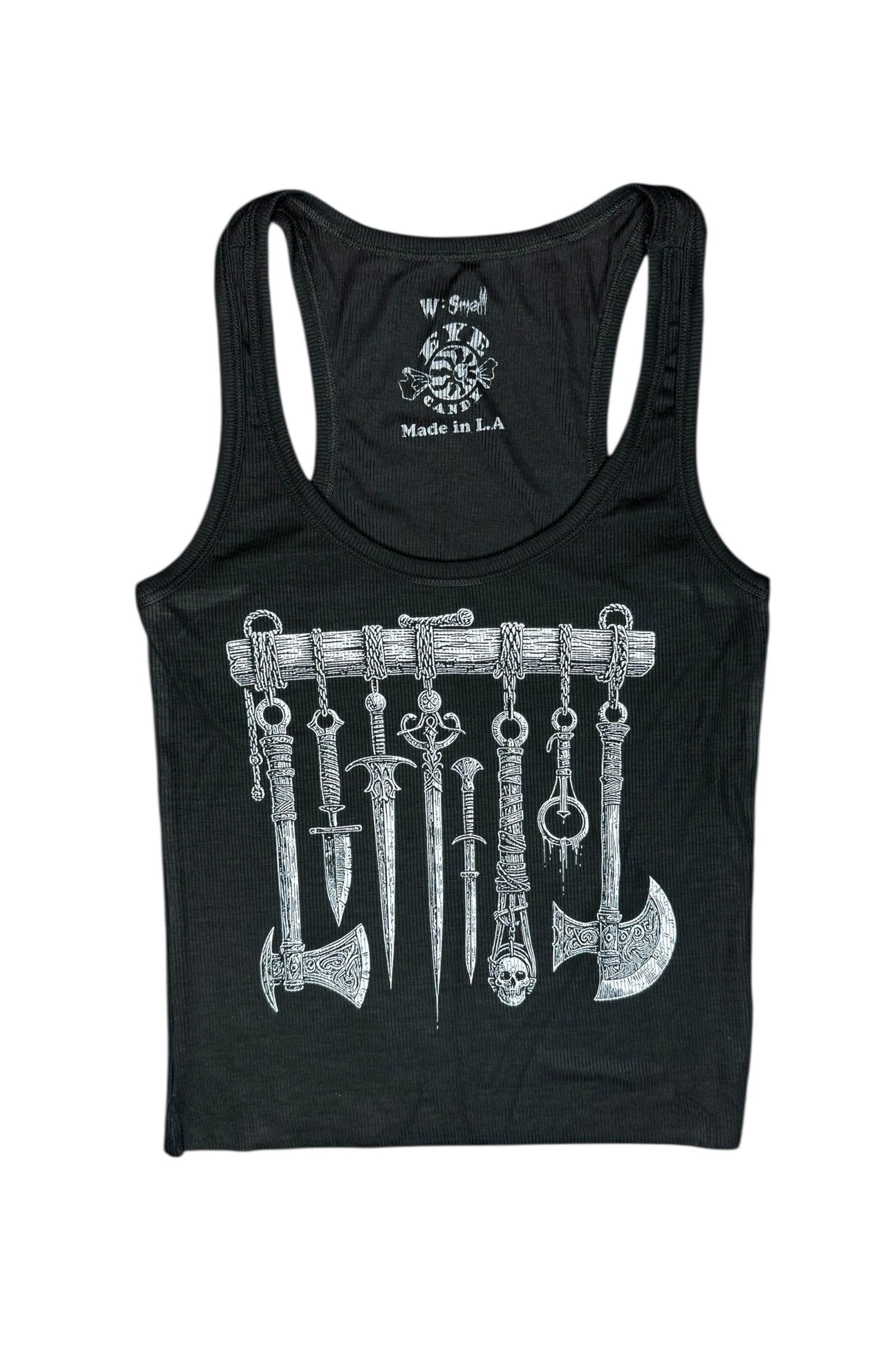 Medieval Weapons Ribbed Tank Top
