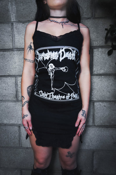 Christian Death Slit Lace Dress