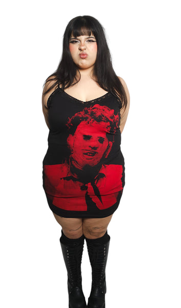 Leatherface Texas Chainsaw Massacre Lace Strap Dress