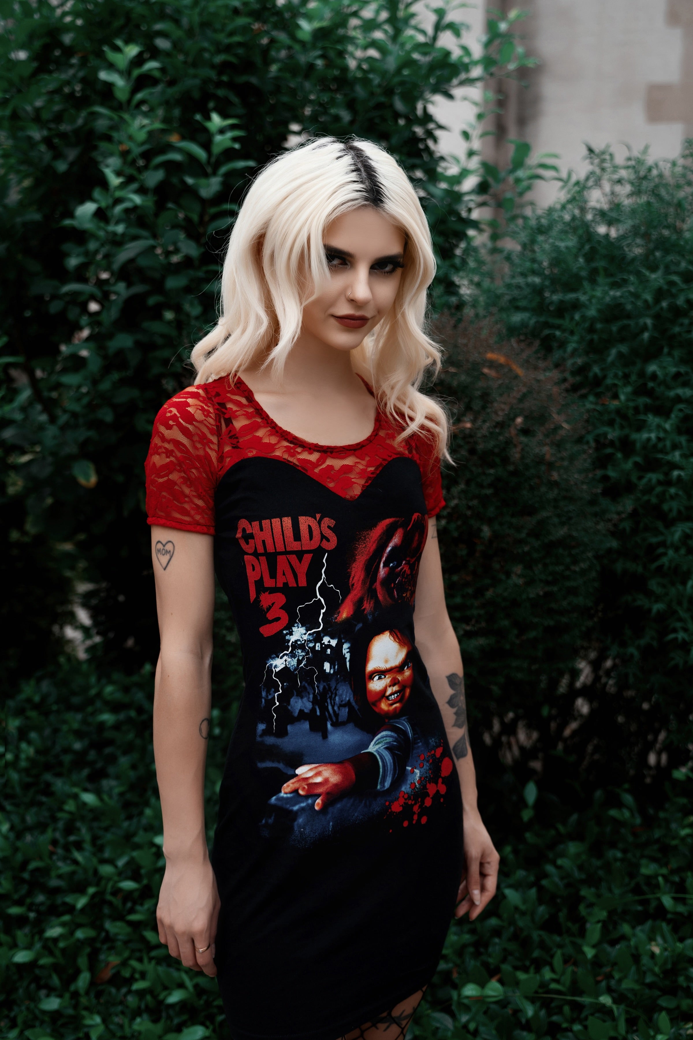 Chucky Red Lace Dress Chucky Red Lace Dress