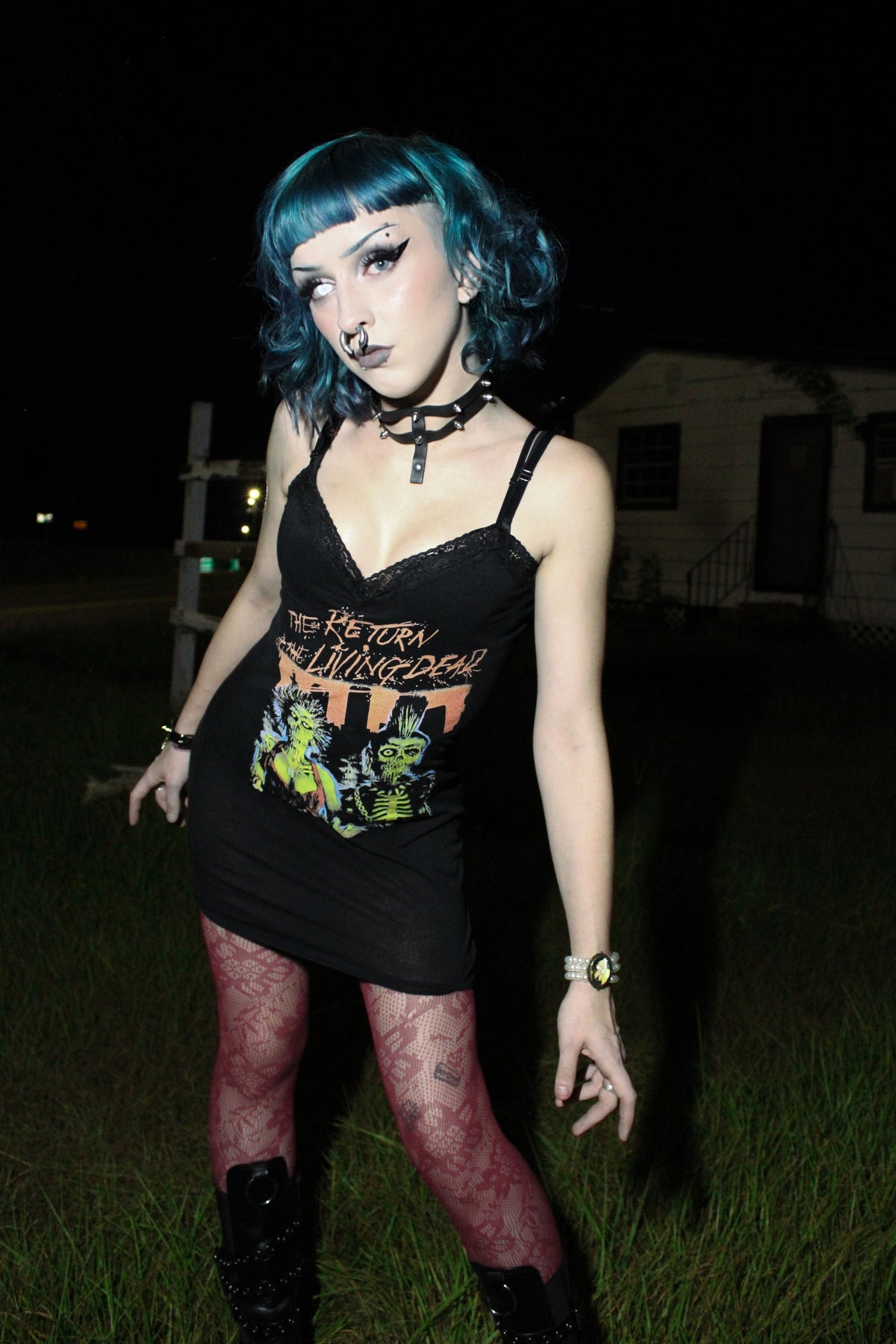 The Return of the Living Dead Lace Strap Dress