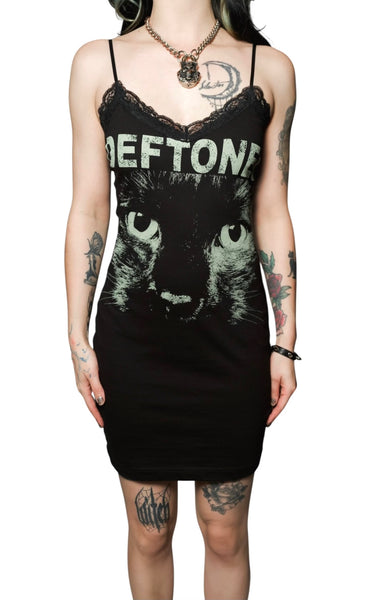 Deftones Lace Strap Dress