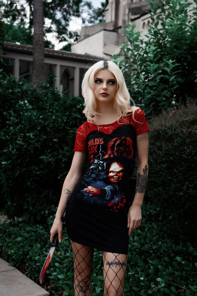 Chucky Red Lace Dress