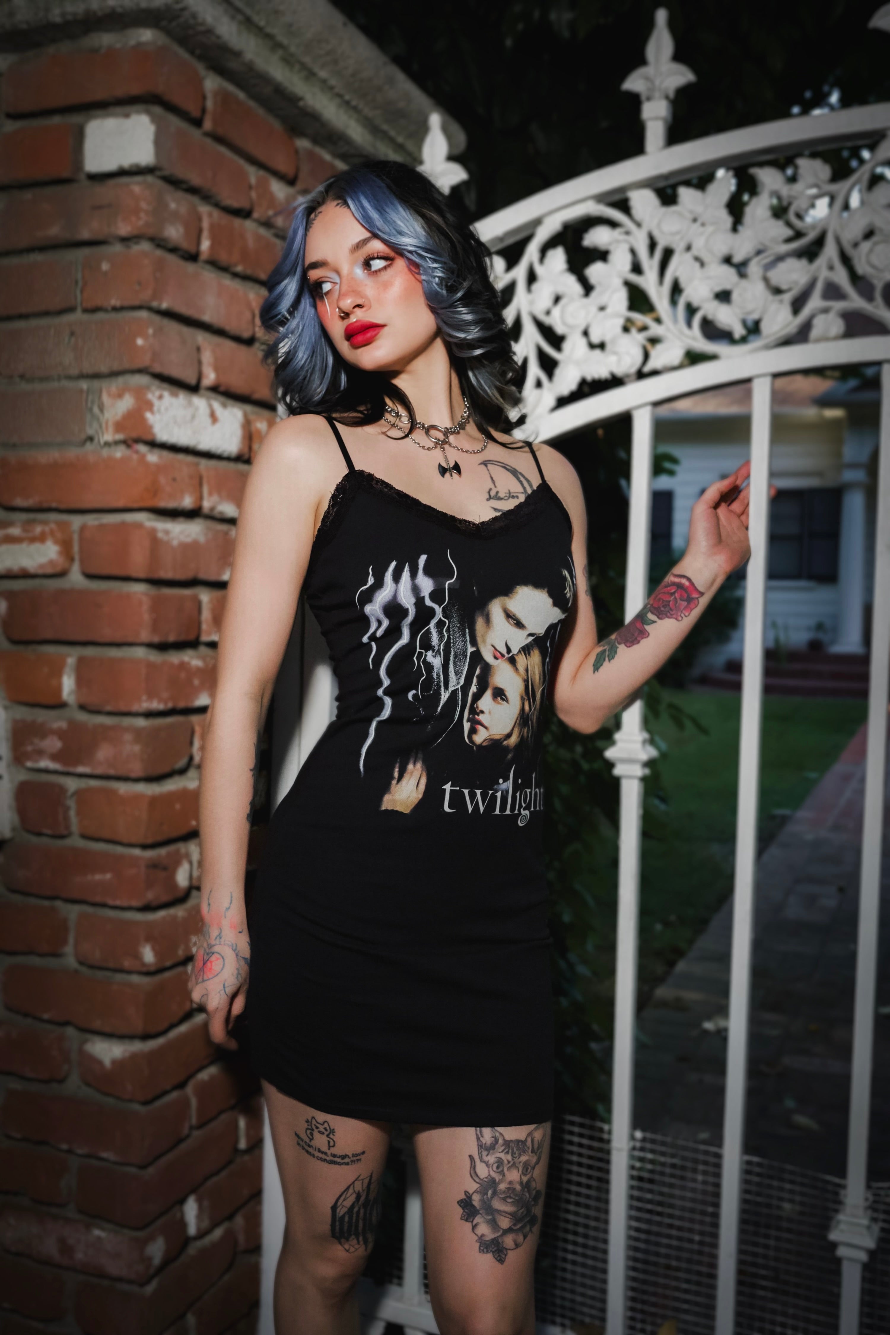 Twilight Lace Strap Dress, S Twilight Lace Strap Dress, S