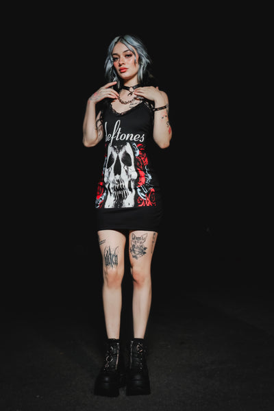 Deftones Lace Strap Dress