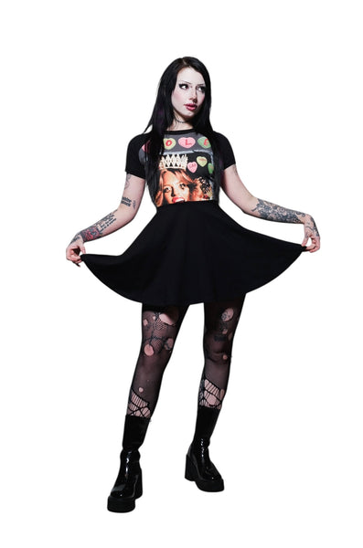 Hole Baby Doll Dress