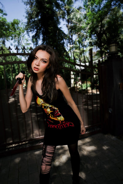 Art Lace Strap Dress