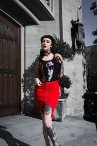 Can't rain all the time Ribbed Lace Tank (Limited edition)