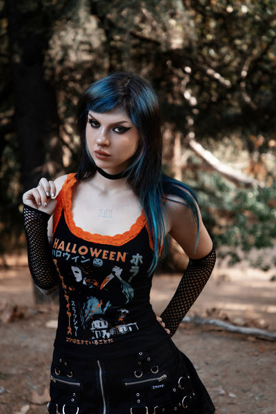 Halloween Lace Ribbed Tank (Limited edition)