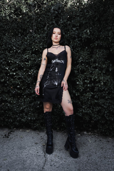 Satyricon Mini Slip Dress (Rosary)