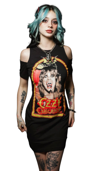 Ozzy Shoulder-Cut Dress