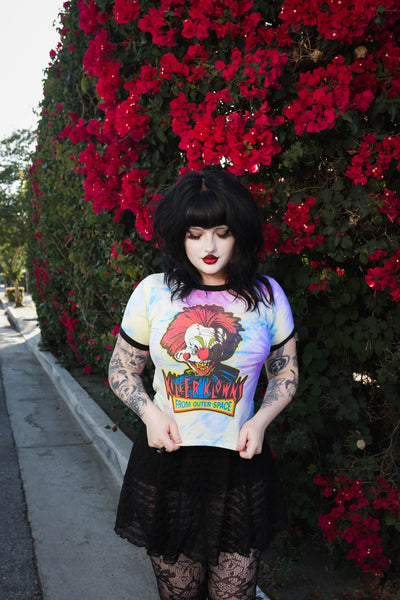 Killer Klowns from Outer Space Tie-Dye Ringer Tee