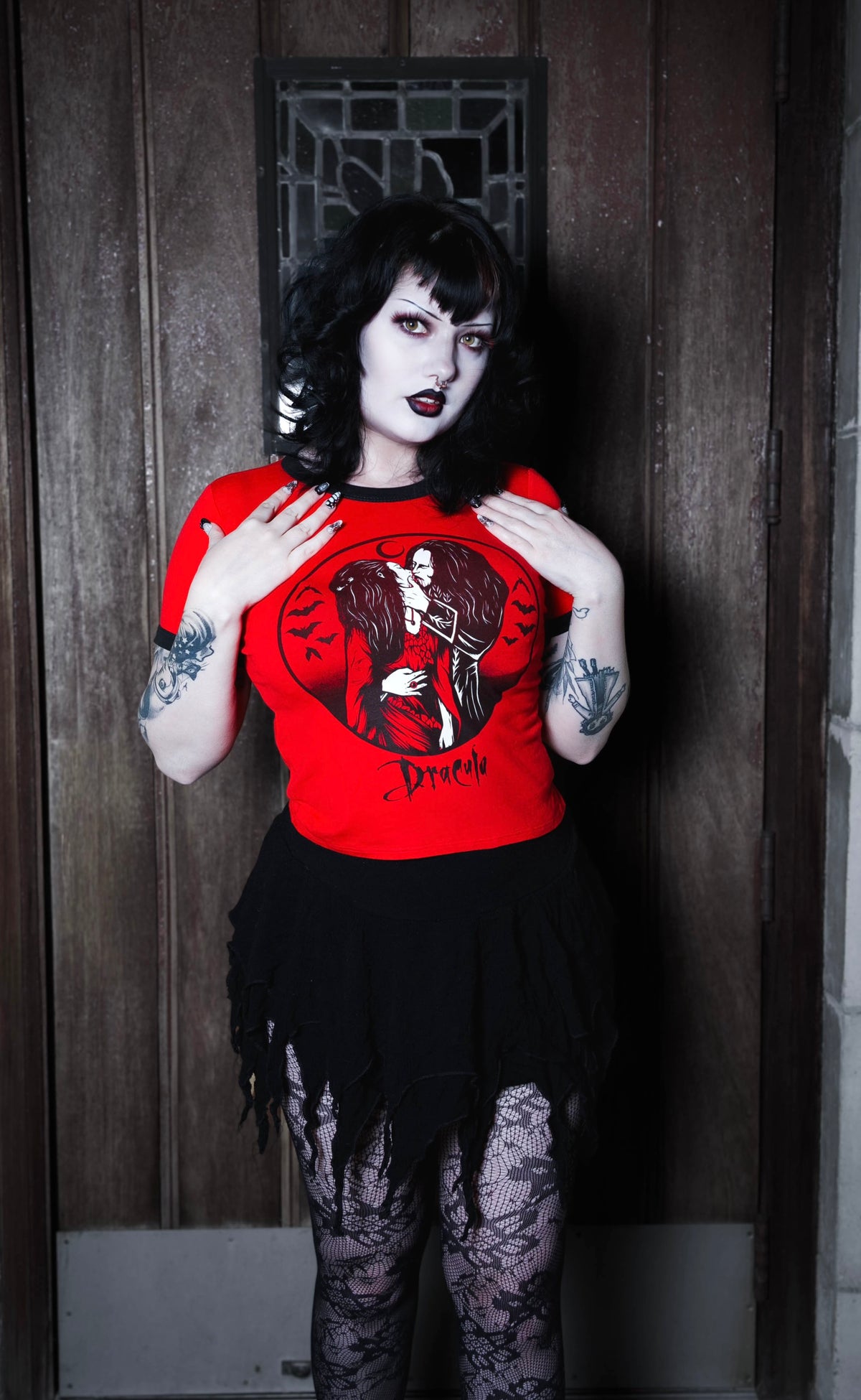 Dracula KISS Ringer Tee