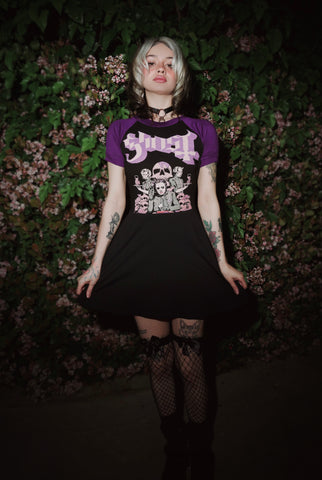 Ghost (Purple Sleeves) Baby Doll Dress