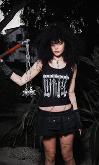 Medieval Weapons Ribbed Tank Top