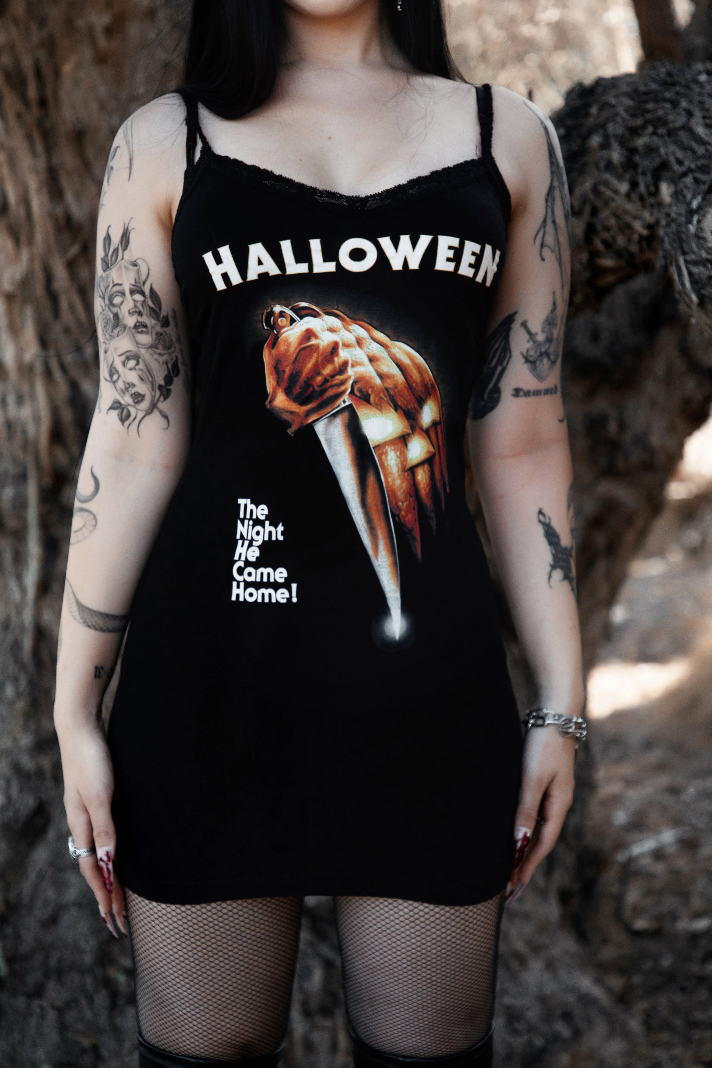 Halloween Lace Strap Dress