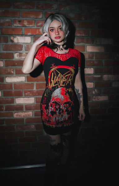 Slayer Red Lace Dress