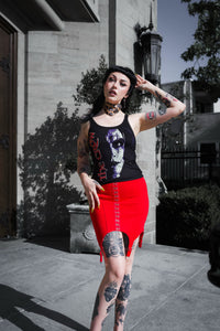 Can't rain all the time Ribbed Lace Tank (Limited edition)