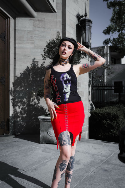 Can't rain all the time Ribbed Lace Tank (Limited edition)