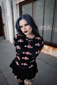 Eyecandy Print Ringer Tee