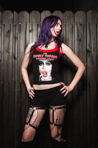 Rocky Horror Red Lace Ribbed Tank