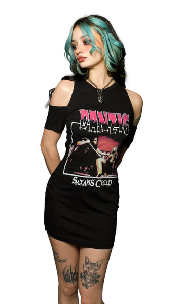 Danzig Shoulder-Cut Dress