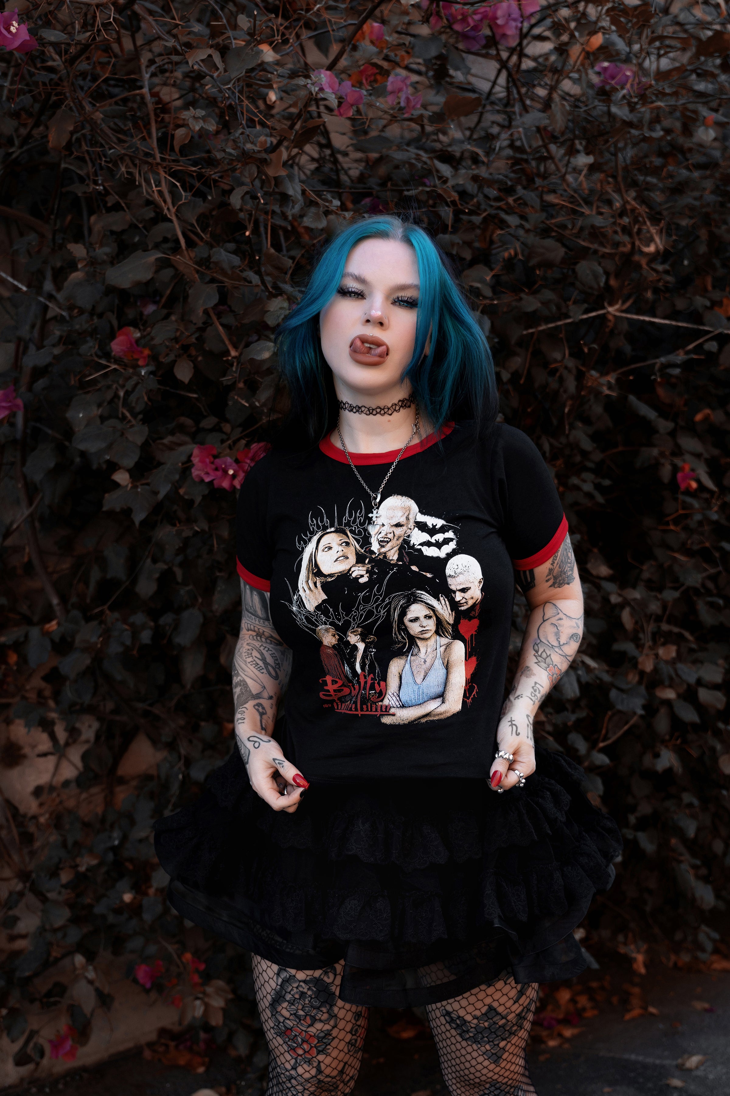 Buffy & Spike Ringer Tee