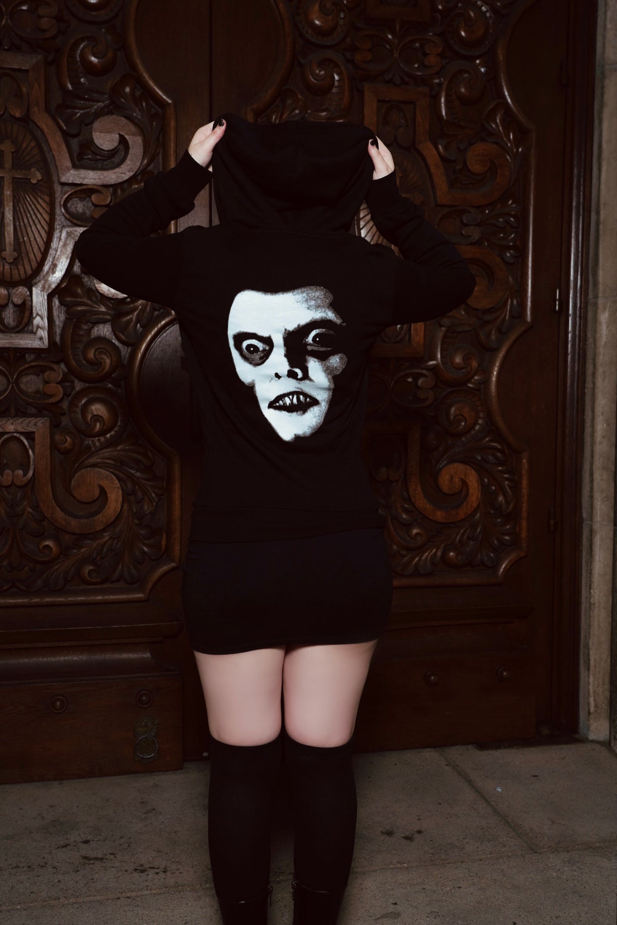 Pazuzu Fleeze Zip Up Hoodie (Women)