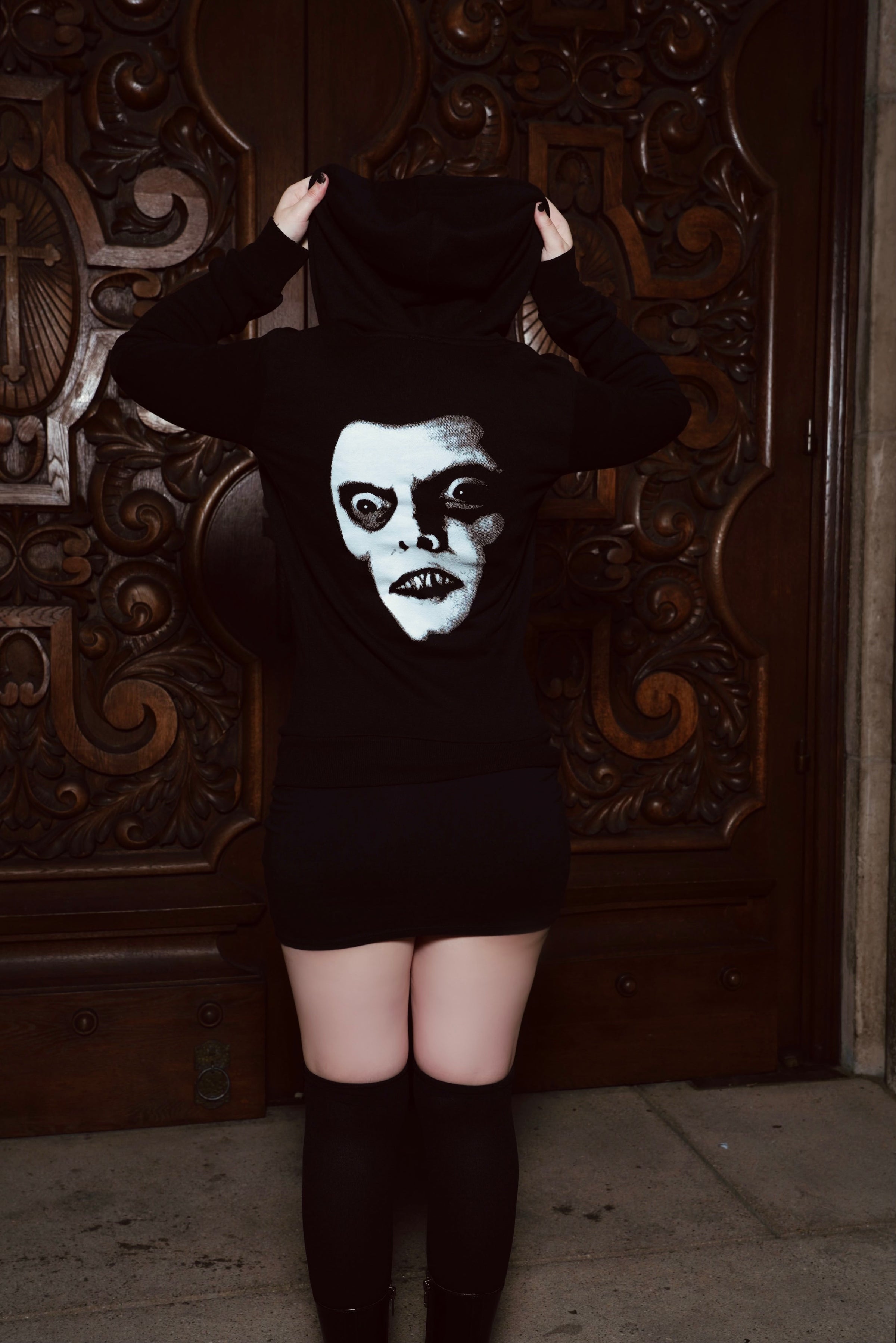 Pazuzu Fleeze Zip Up Hoodie (Women)