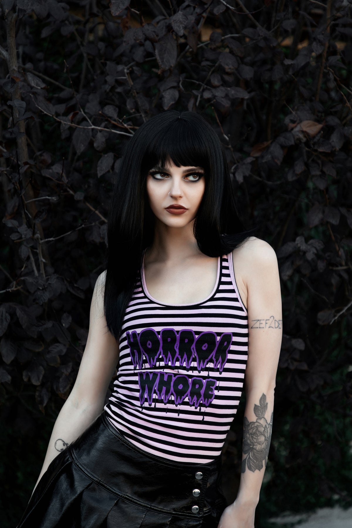 Horror Whore Ribbed Tank