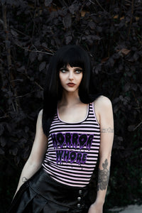 Horror Whore Ribbed Tank