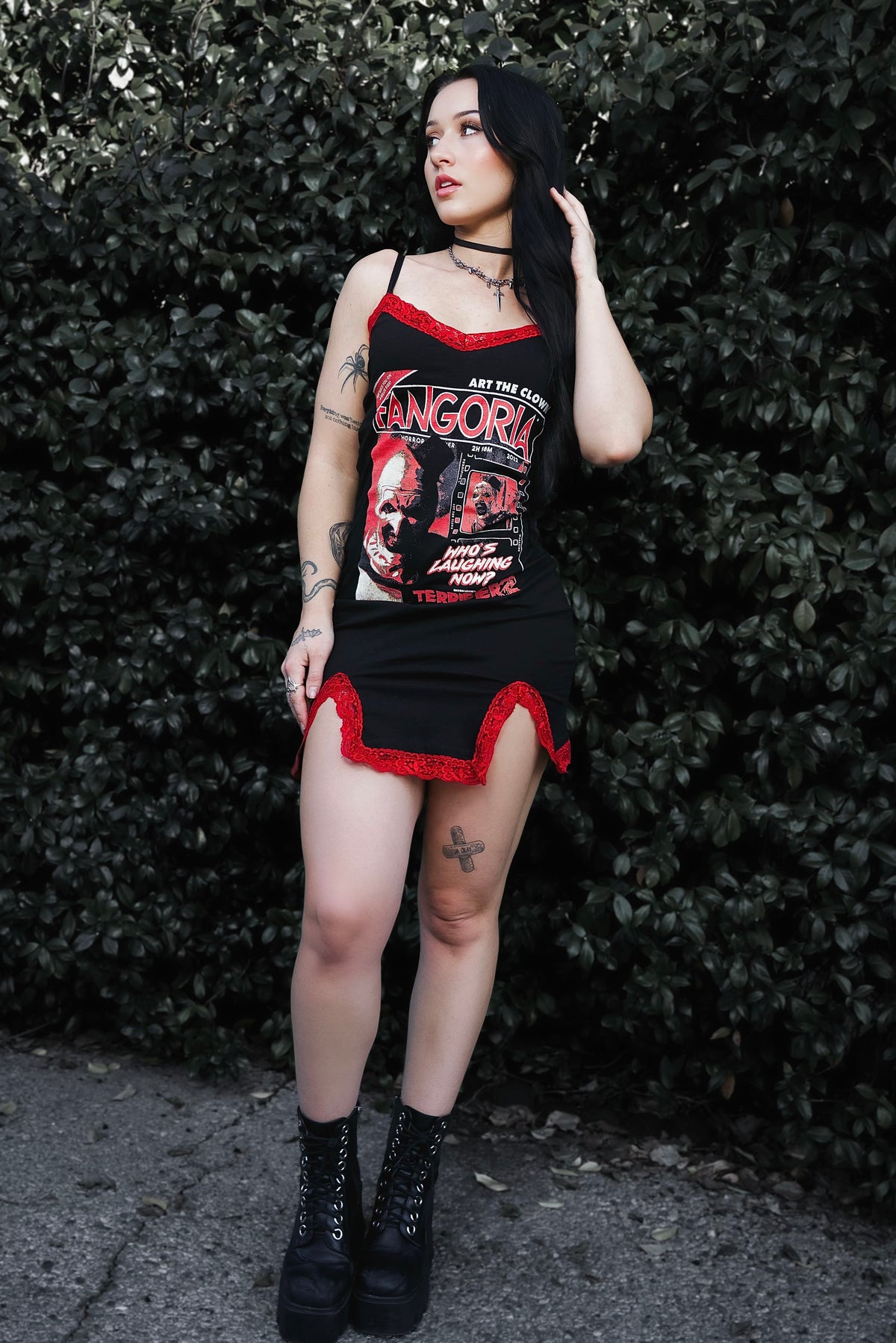 Terrifier (Fangoria) Slit Red Lace Dress